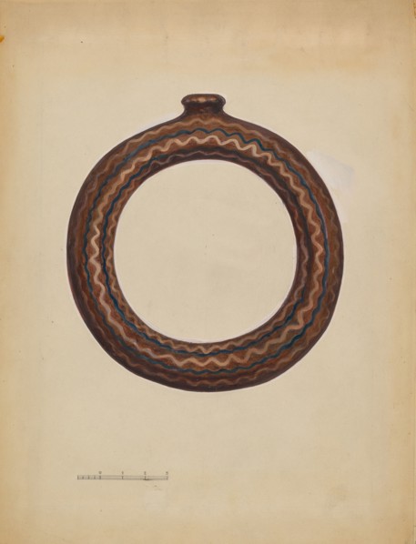 Ring Bottle, c. 1936. Creator: John Dana.