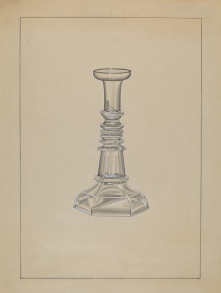 Candlestick, c. 1936. Creator: John Dana.