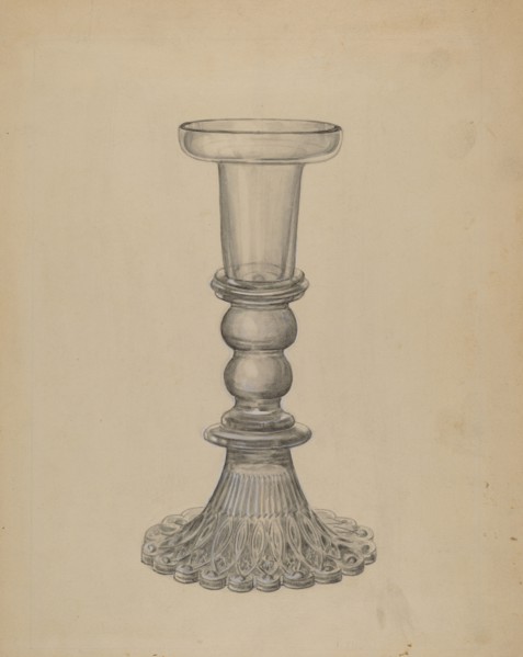 Candlestick, c. 1936. Creator: John Dana.