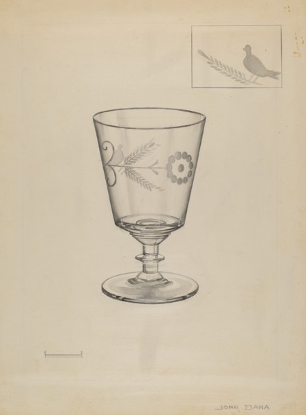 Goblet, c. 1936. Creator: John Dana.