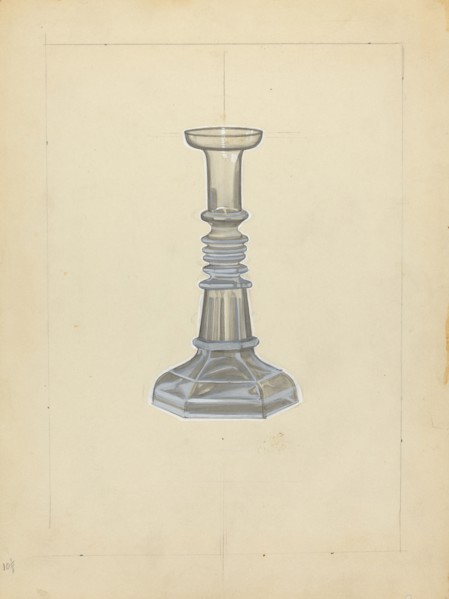 Candlestick, c. 1940. Creator: John Dana.
