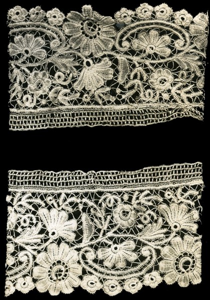 Two Fragments of a Border, Bruges, 1880/1900. Creator: Unknown.