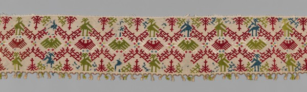 Fragment (For a Bed Curtain), Cyclades, 17th century. Creator: Unknown.