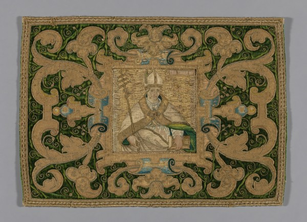 Fragment (From a Chasuble), Spain, 17th century. Creator: Unknown.