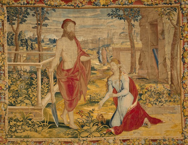 Christ Appearing to Mary Magdalene (Noli Me Tangere), Flanders, 1540/45. Creator: Willem de Pannemaker.