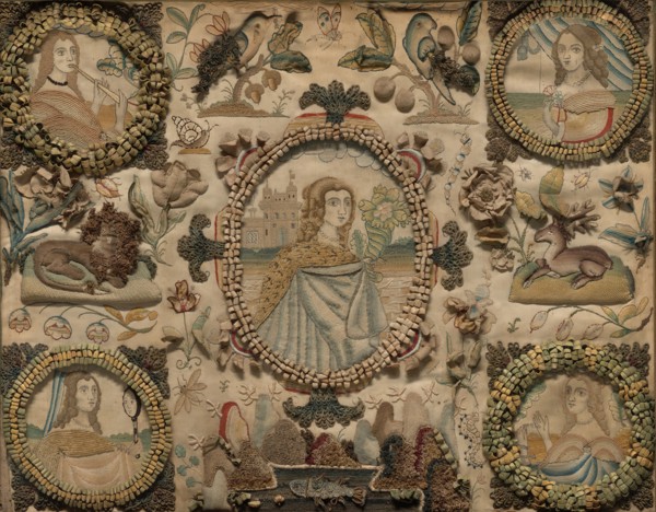 Needlework (Depicting the Five Senses), England, 1601/25. Creator: Unknown.