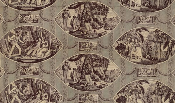 'Paul and Virginie', Furnishing Fabric, France, after 1818. Creator: Oberkampf Manufactory.