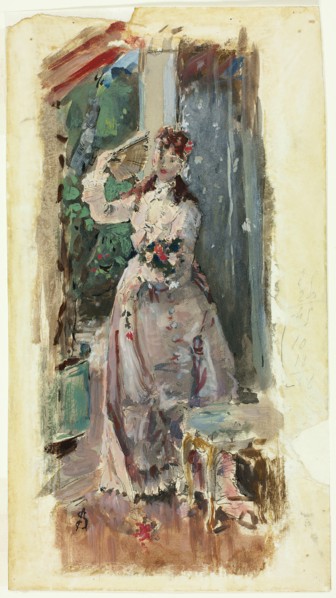 The Corner of the Balcony, c. 1877. Creator: Alfred Stevens.