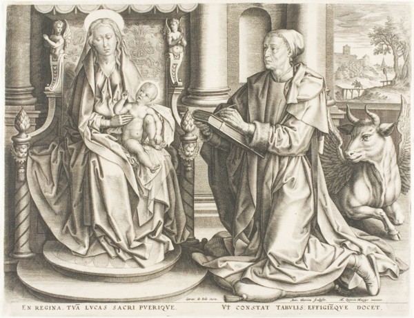 Saint Luke Painting the Virgin, n.d. Creator: Antoine Joseph Wiertz.