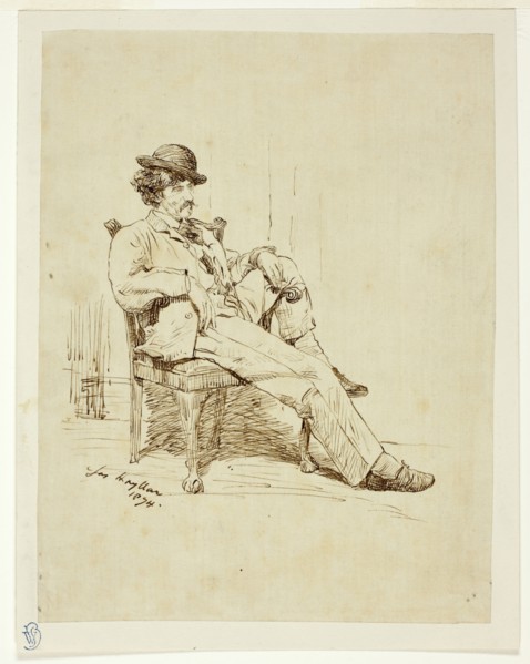 Whistler Resting, 1874. Creator: James Hayllar.