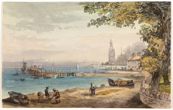 View from the Hotel Swanaze, India, n.d. Creator: Sir Charles D'Oyly.