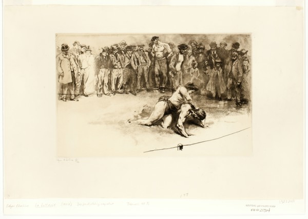 Female Wrestler, 1902. Creator: Edgar Chahine.