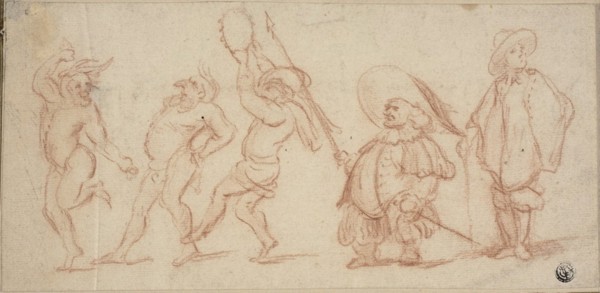 Carnival Figures, n.d. Creator: Baccio del Bianco.