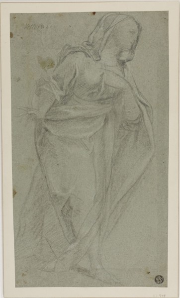 Standing Draped Female Figure, n.d. Creator: Baldassare Franceschini.