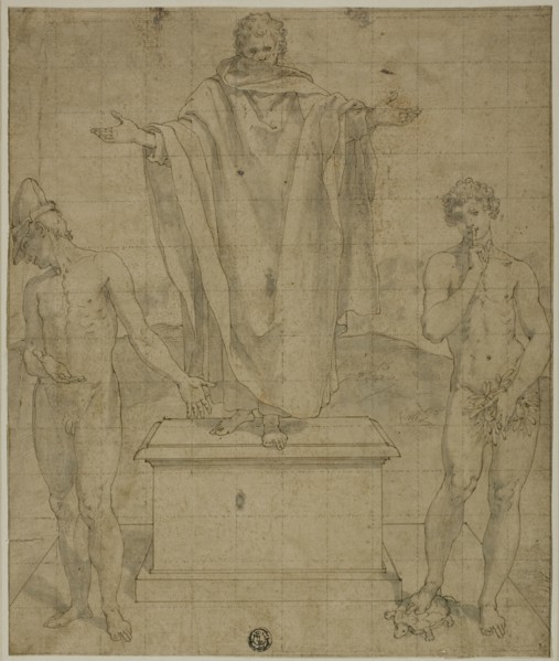 Study for Allegory of Faith and Silence, 1500/95. Creator: Bartolomeo Cesi.