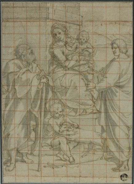 Holy Family with Saint John the Evangelist and the Infant John the Baptist, n.d. Creator: Bartolomeo Cesi.