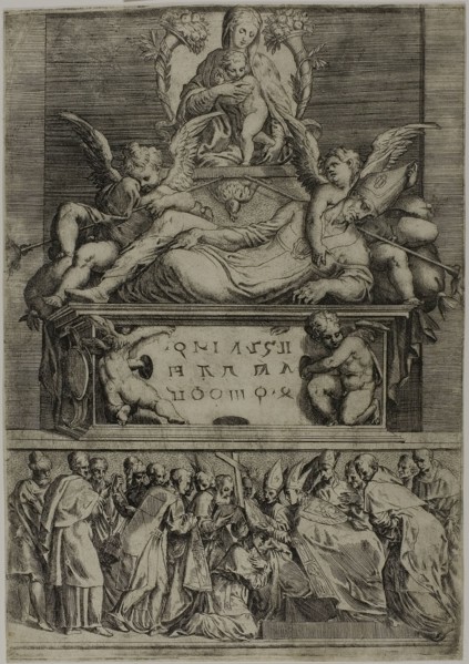 The Tomb of a Bishop, 1540/45. Creator: Battista del Moro.