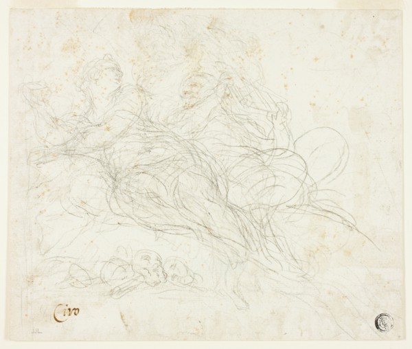 Nymph and Satyr, n.d. Creator: Ciro Ferri.