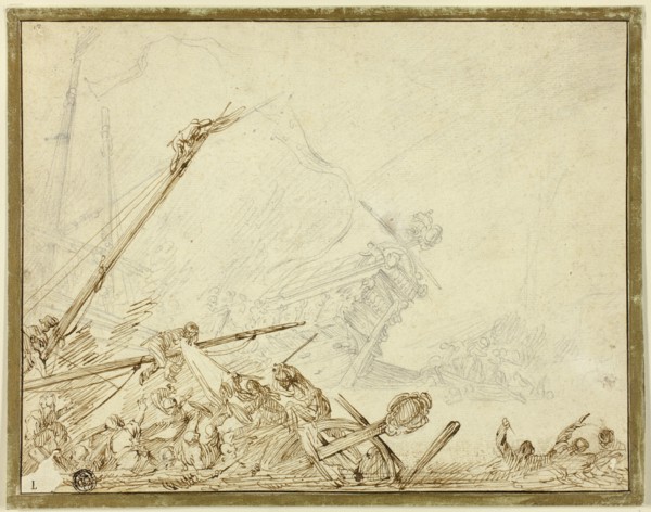 Shipwreck, n.d. Creator: Cornelis de Wael.