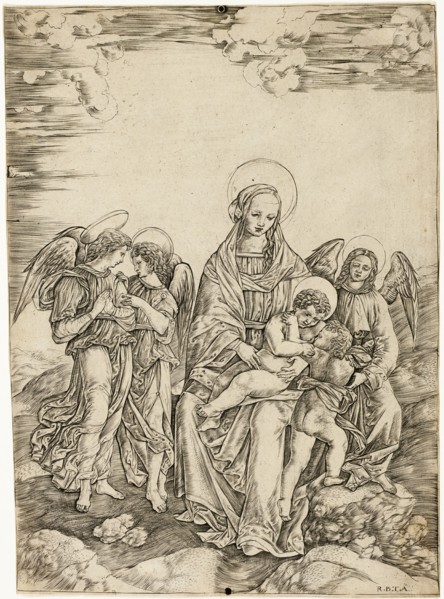 The Virgin and Child with Saint John and Three Angels, c.1515. Creator: Cristofano di Michele Martini.