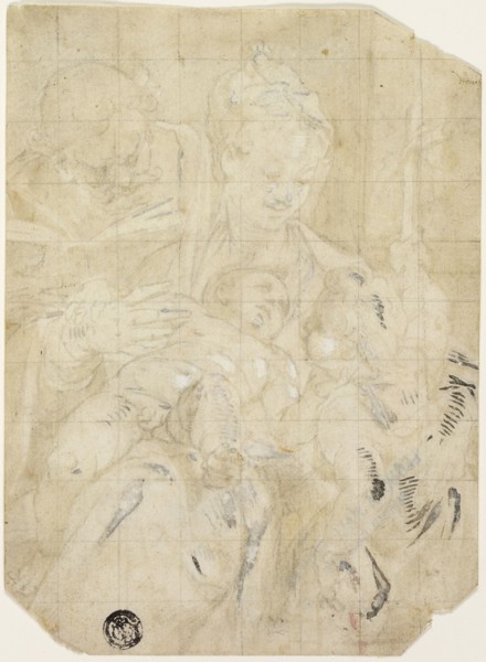 Holy Family with the Infant Saint John the Baptist, 1580/85. Creator: Dionisio Calvaert.