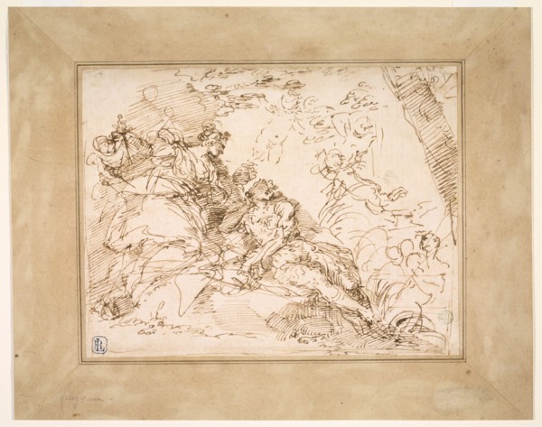 Rinaldo and Armida, c.1693. Creator: Donato Creti.