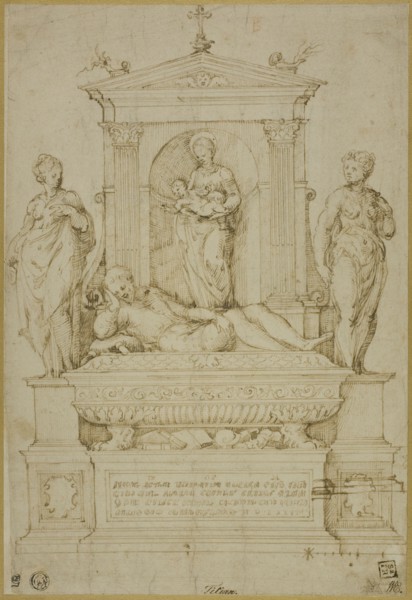 Project for a Tomb, 1537/43. Creator: Giulio Campi.