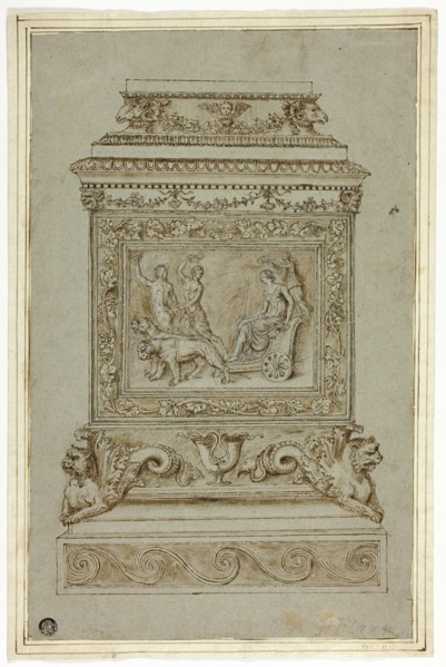 Pedestal with Relief of the Triumph of Ariadne, n.d. Creator: Giuseppe Maria Mazzuoli.