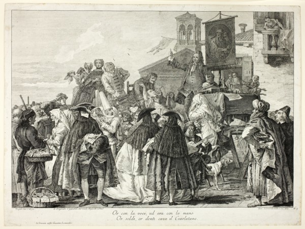 The Tooth Puller, plate nine from Selection of Pictures from Venetian Collections, 1765. Creator: Giacomo Leonardis.