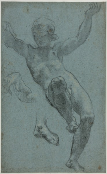 Study of a Youth for the Loggia of Cupid and Psyche, 1611/13. Creator: Ludovico Cardi.