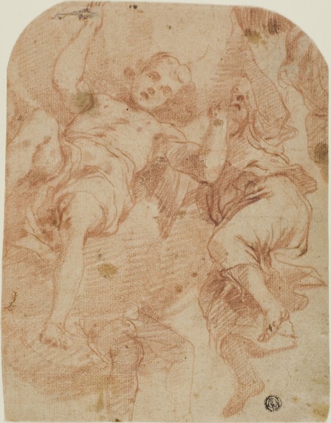 Study of Two Angels, 1661/1666. Creator: Mattia Preti.
