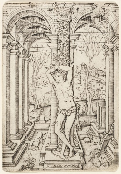 Saint Sebastian, 1500/10. Creator: Nicoletto da Modena.