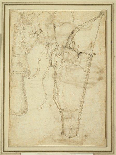 Bowcase and Quiver of Arrows, 1438. Creator: Pisanello.