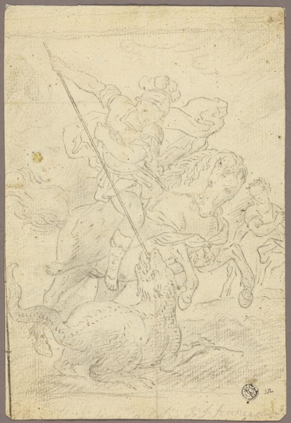 St. George and the Dragon, n.d. Creator: School or imitator of Raffaello Sanzio,.
