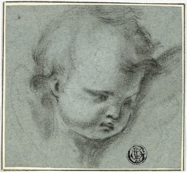 Head of Putto, 1600-1699. Creator: Unknown.