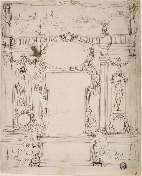 Mirror with Cartouche, n.d. Creator: Unknown.