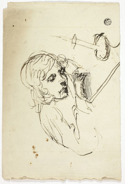 Boy Asleep by Candle, n.d. Creator: Unknown.