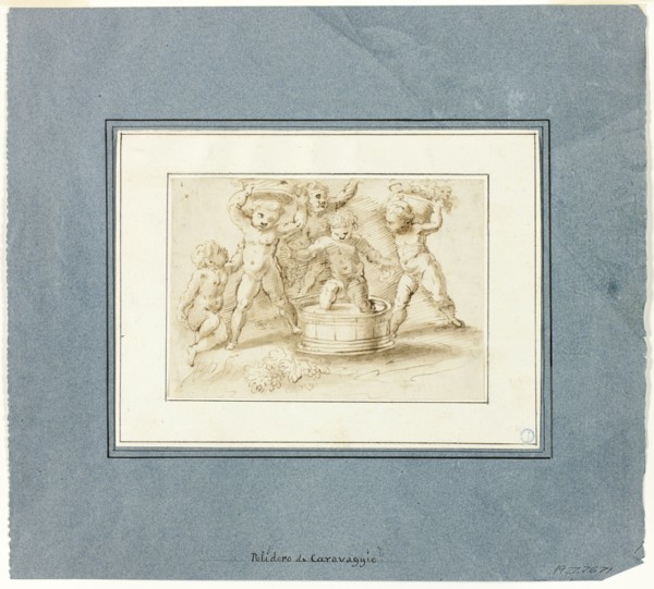 Putti Making Wine, n.d. Creator: Unknown.