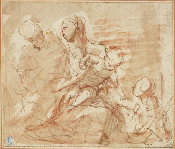 Holy Family with the Infant Saint John, n.d. Creator: Valerio Castello.