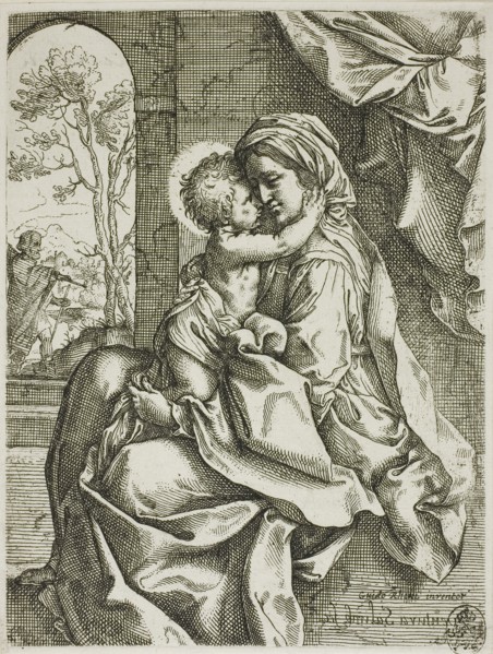 Madonna and Child with Saint Joseph, before 1613. Creator: Ventura Salimbeni.