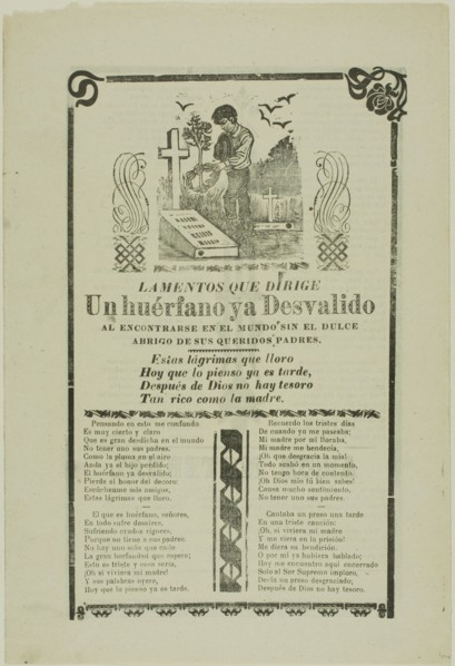 Laments of a Helpless Orphan, n.d. Creator: Manuel Manilla.