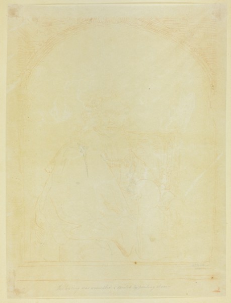 Study for Portrait of a Man in an Arm Chair, from Collection d'imitations de Dessins..., c.1821. Creator: Christian Josi.
