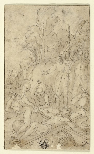 Christ Being Nailed to the Cross, n.d. Creator: Friedrich Sustris.