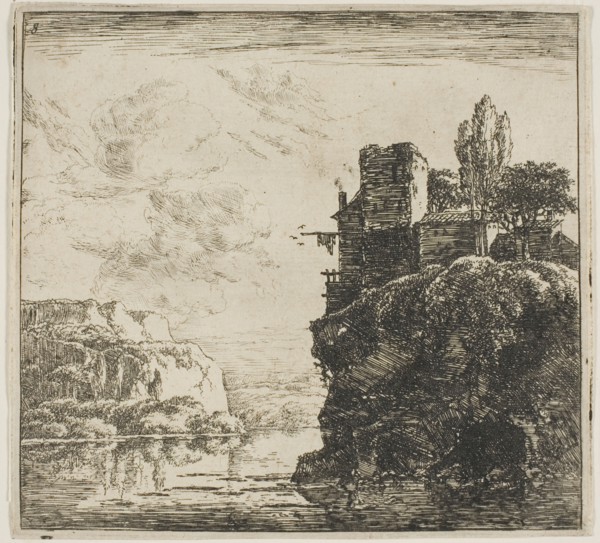 A River between Rocks, from the series Set of Landscapes, n.d. Creator: Herman Naijwincx.
