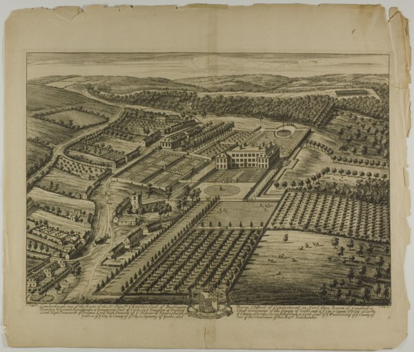 Londesburgh, plate 31 from Britannia Illustrata, published 1707. Creator: Johannes Kip.