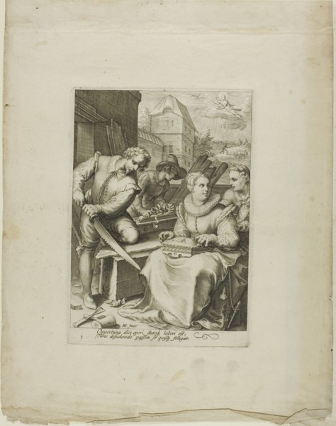 Midday, plate three from Four Times of Day, c.1595. Creator: Jan Saenredam.