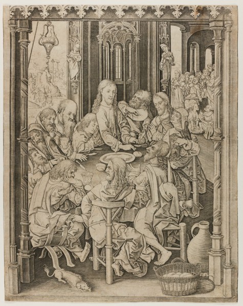 The Last Supper, c.1485. Creator: Master IAM of Zwolle.