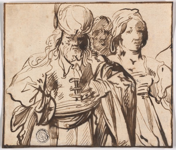 Three Half-Length Figures, 1622/72. Creator: Pieter Jansz.