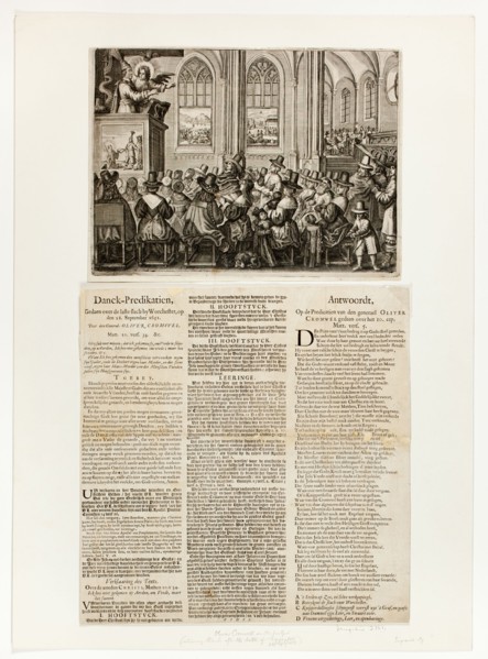 Danck-Predikatien, Gedaen over de laste slach by Worcheseter, op den 18 September 1651. Creator: Unknown.
