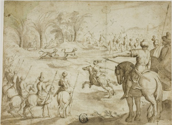 Leopard Hunt in Persia, n.d. Creator: Unknown.